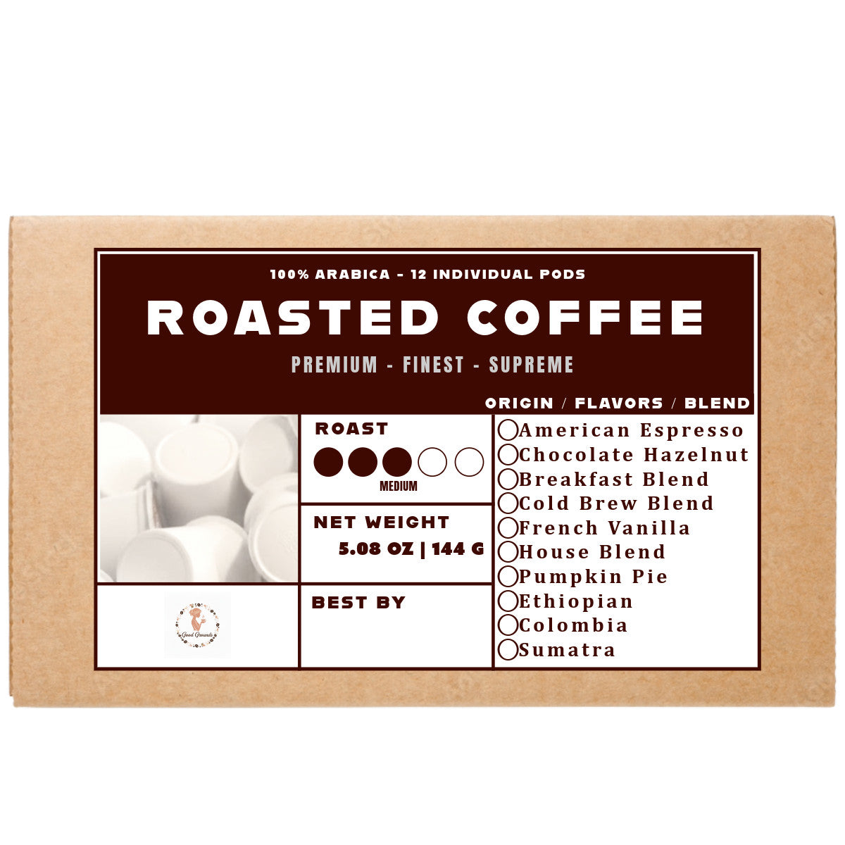 K-Cups Coffee Flavored & Nonflavored Organic Supreme Finest Premium American Espresso Breakfast Cold Brew House Vanilla Chocolate Hazelnut Pumpkin French Vanilla Ethiopia Colombia Sumatra Brazil more